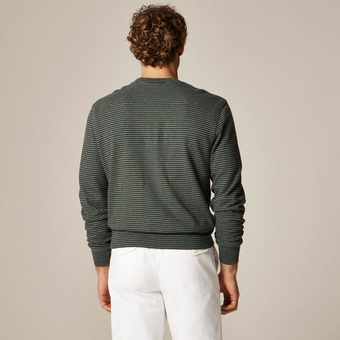 Lightweight french terry sweatshirt in stripe