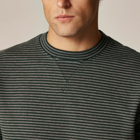 Lightweight french terry sweatshirt in stripe