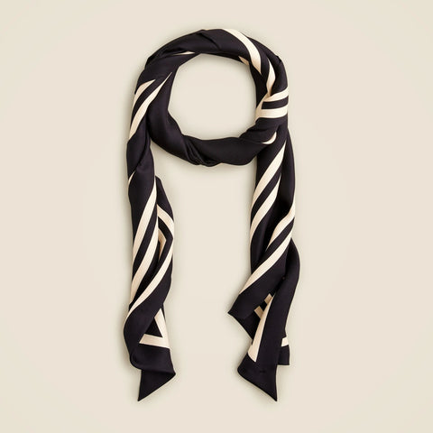 Printed silk scarf