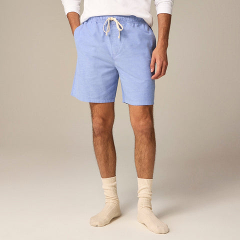 7'' lounge short in Broken-in oxford cloth