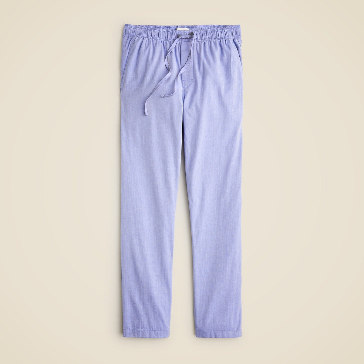 Pajama pant in cotton herringbone