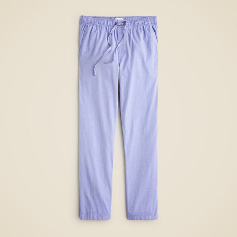 Pajama pant in cotton herringbone