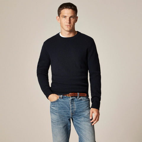 Midweight cashmere crewneck sweater