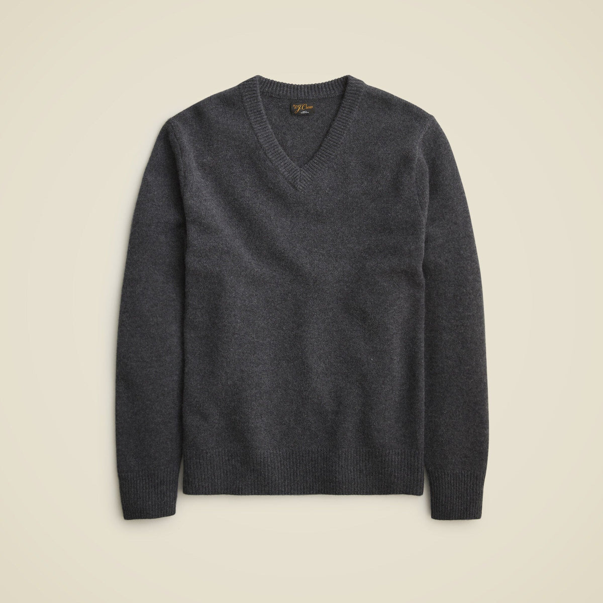 Relaxed midweight cashmere V-neck sweater