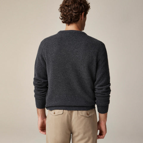 Relaxed midweight cashmere V-neck sweater
