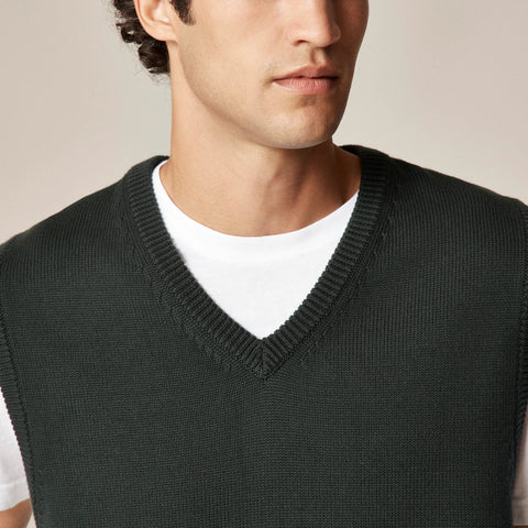 Heritage cotton sweater-vest