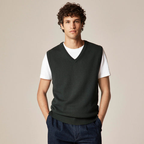 Heritage cotton sweater-vest