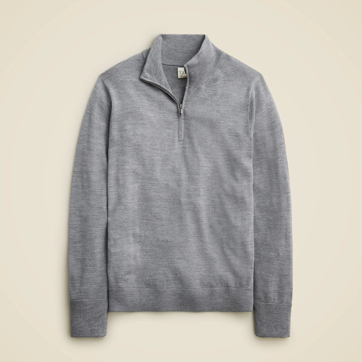 Merino wool half-zip sweater