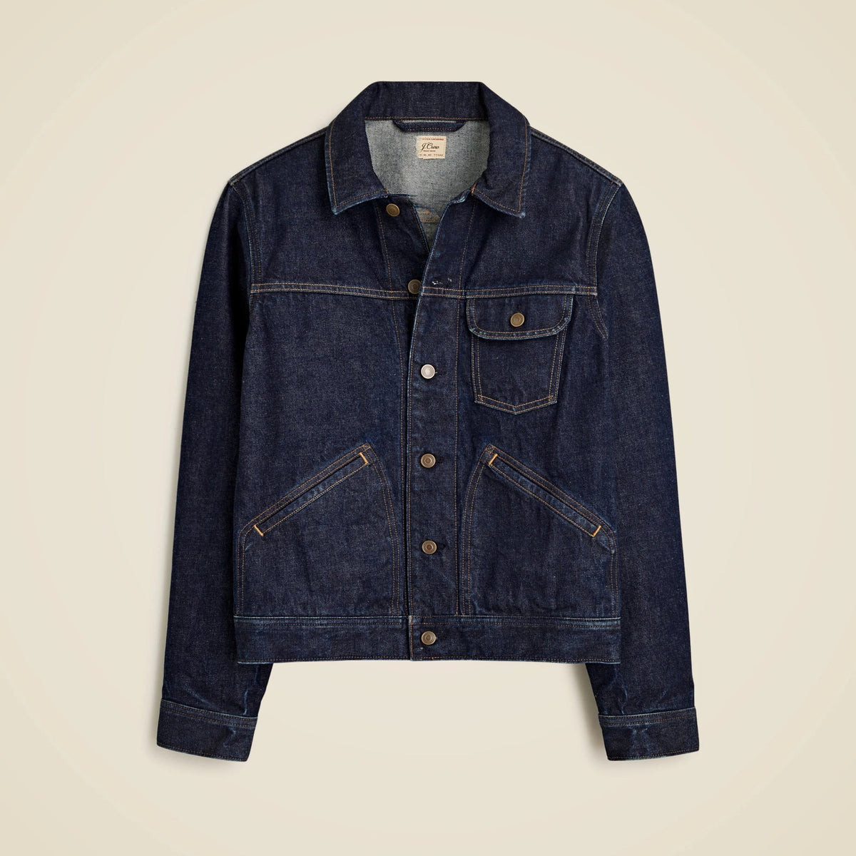 Trucker jacket in selvedge Japanese denim