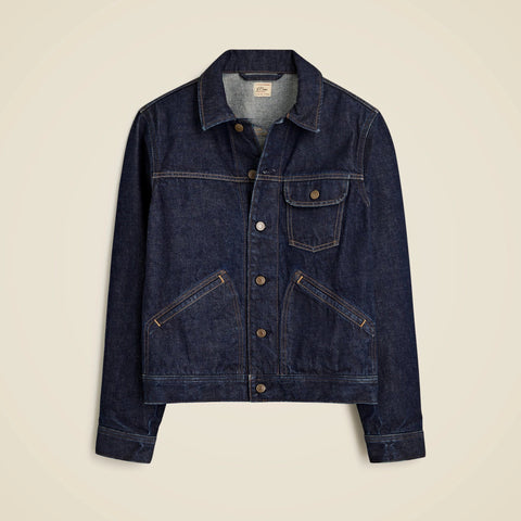Trucker jacket in selvedge Japanese denim