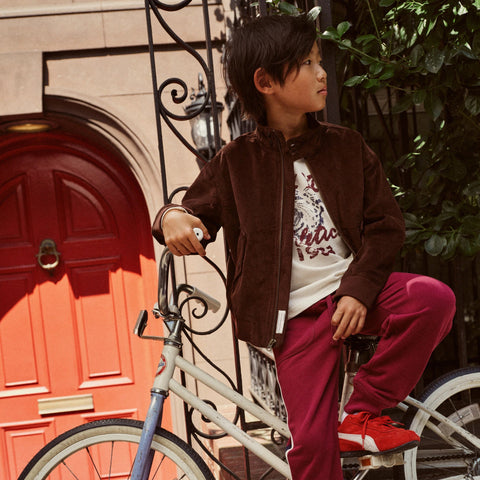 Kids' Harrington jacket in corduroy