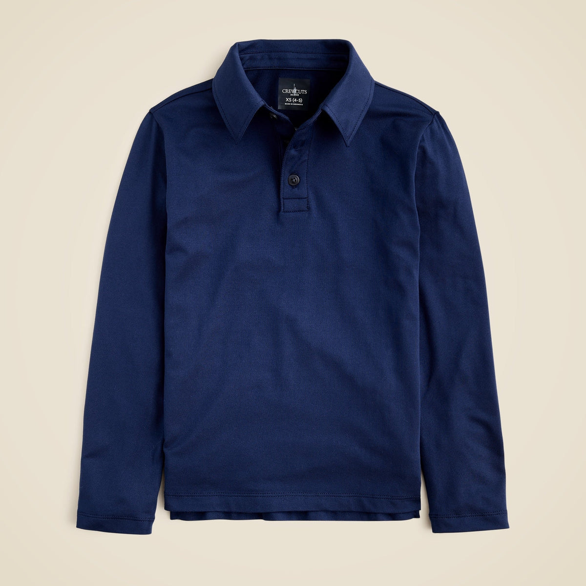 Kids' long-sleeve tech polo shirt