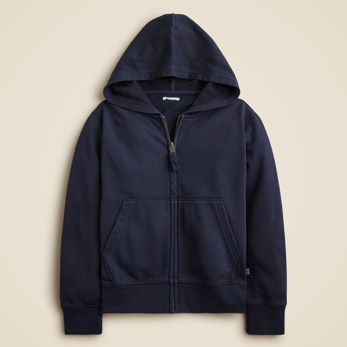 KID by Crewcuts garment-dyed zip-up hoodie