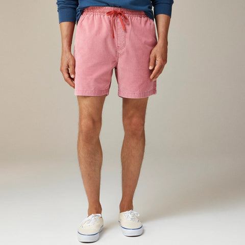 6" corduroy dock short