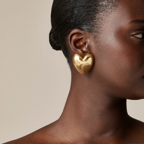 Oversized heart earrings