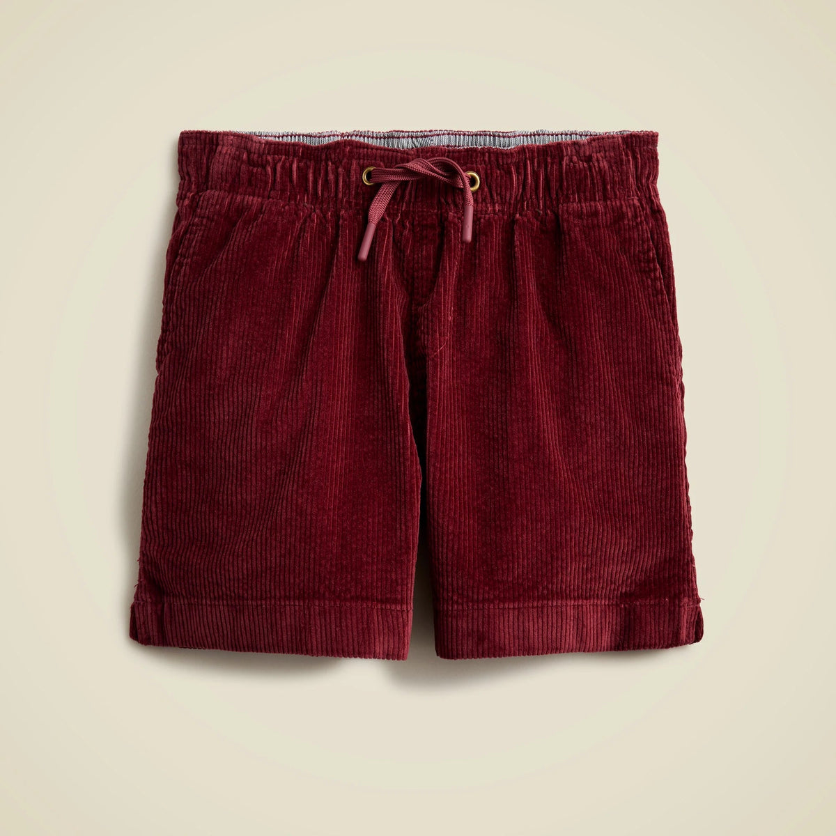 Kids' pull-on short in wide-wale corduroy