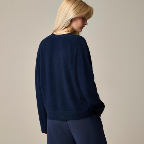 Cashmere patch-pocket cardigan