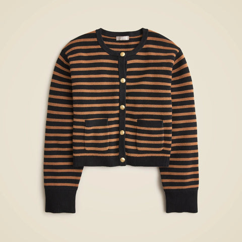 New relaxed Emilie sweater lady jacket in stripe