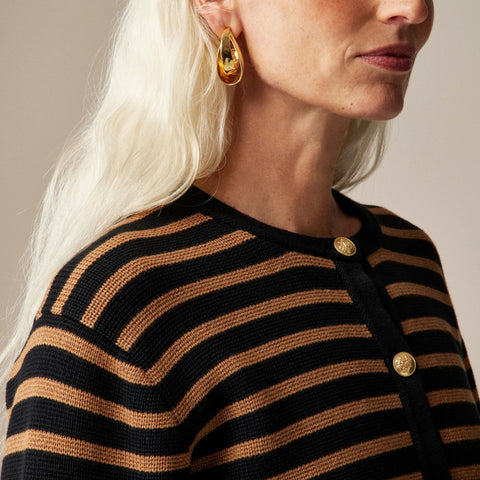 New relaxed Emilie sweater lady jacket in stripe