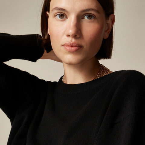 Cashmere relaxed crewneck sweater