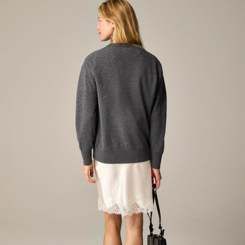 Cashmere relaxed crewneck sweater