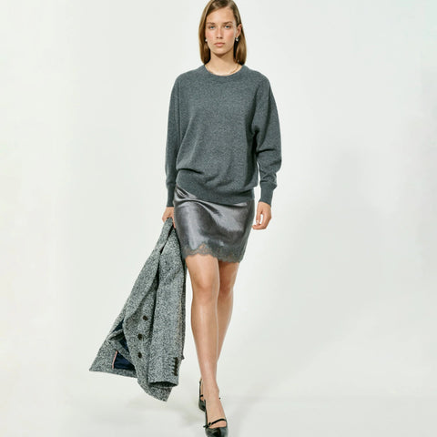 Cashmere relaxed crewneck sweater