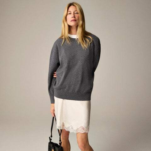 Cashmere relaxed crewneck sweater