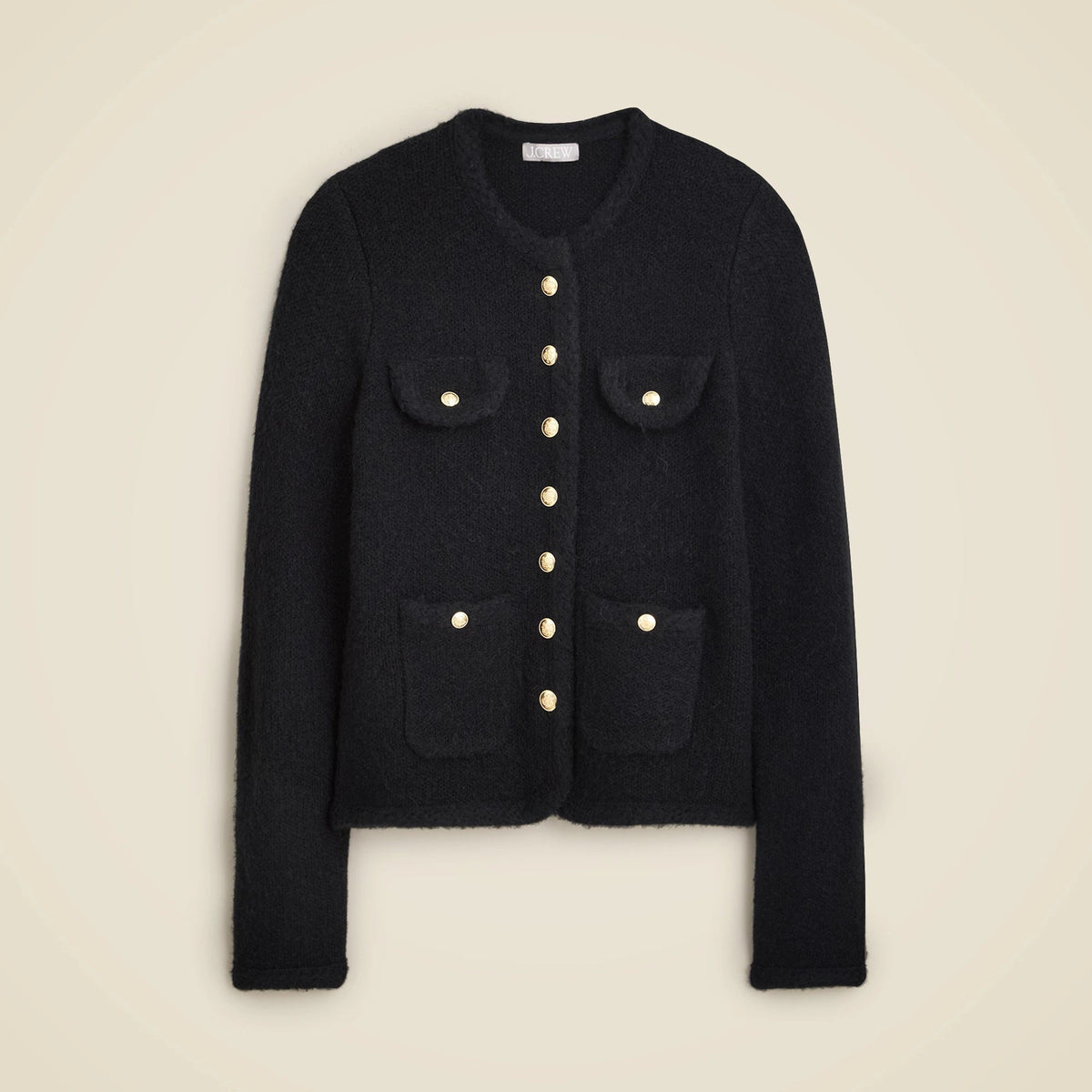 Textured sweater lady jacket