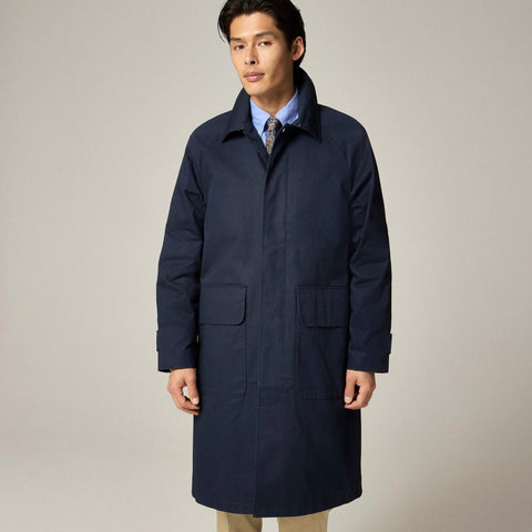 Rivington car coat in water-resistant cotton twill