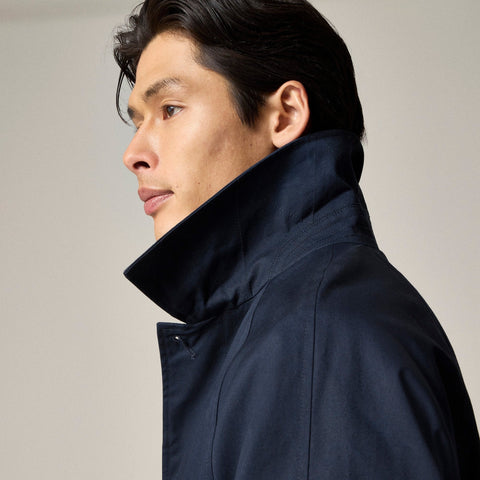 Rivington car coat in water-resistant cotton twill