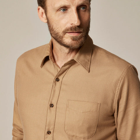 Cotton-cashmere blend shirt