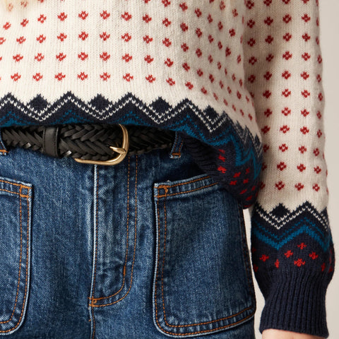 Girls' Sailor stretch denim trouser