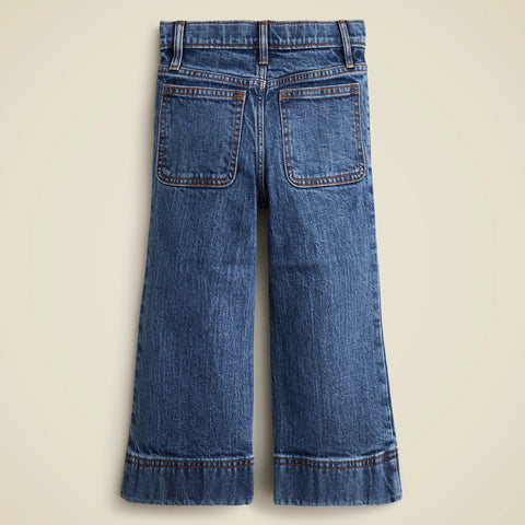 Girls' Sailor stretch denim trouser