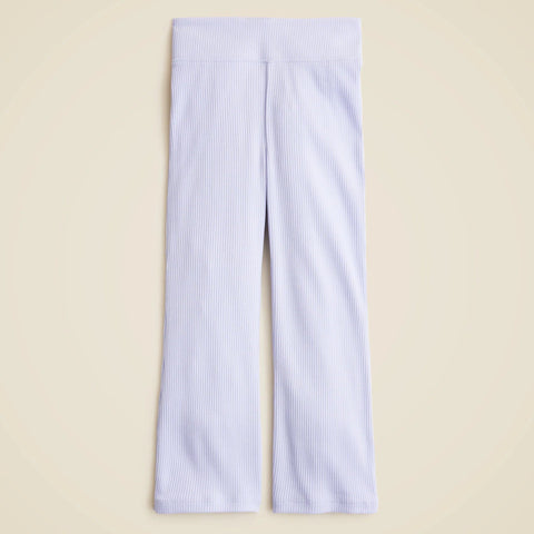 Girls' everyday flare leggings in vintage rib