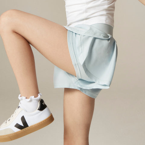 Girls' flutter short in performance jersey