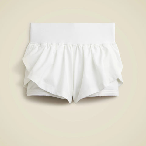 Girls' flutter short in performance jersey