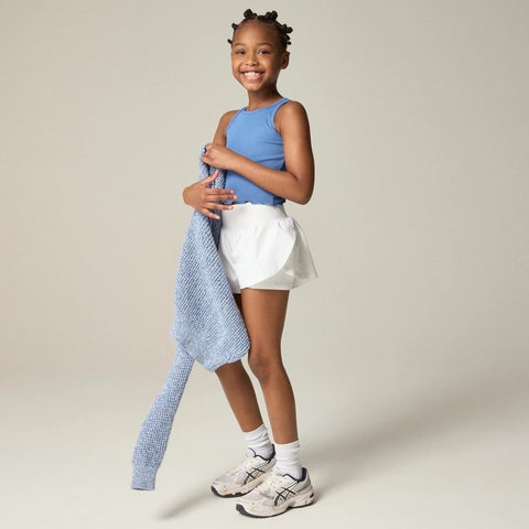 Girls' flutter short in performance jersey