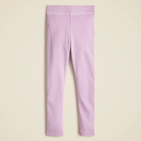 Girls' garment-dyed everyday leggings