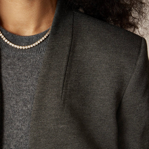 New Going-out blazer in stretch twill