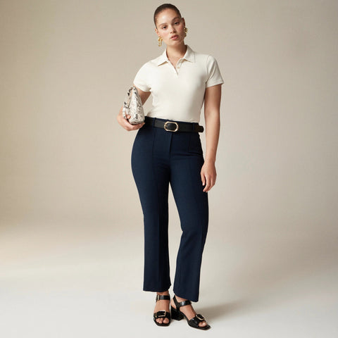 Petite cropped Natalia pant in four-season stretch