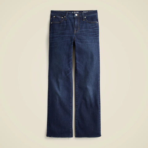 Mid-rise kickout jean
