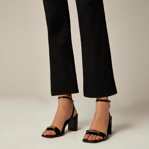 Petite mid-rise kickout jean