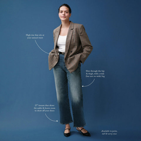 Petite slim-wide jean