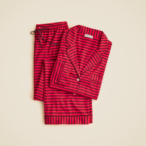 Dreamy cotton-blend pajama pant set in stripe