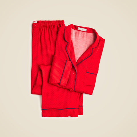 Soft shine pajama pant set in dot