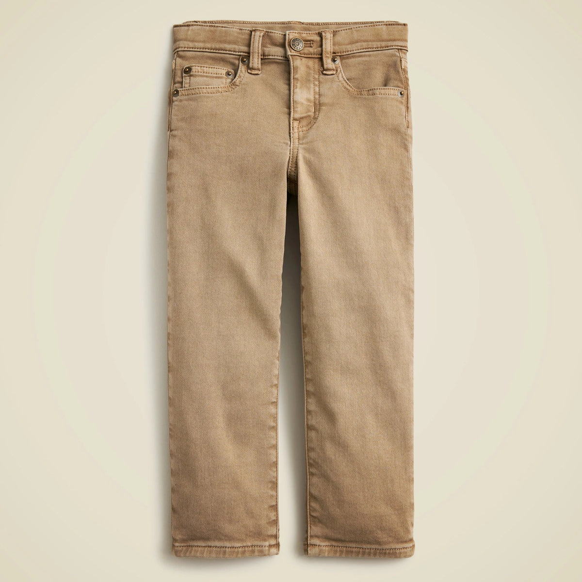 Kids' Straight-fit garment-dyed stretch jean