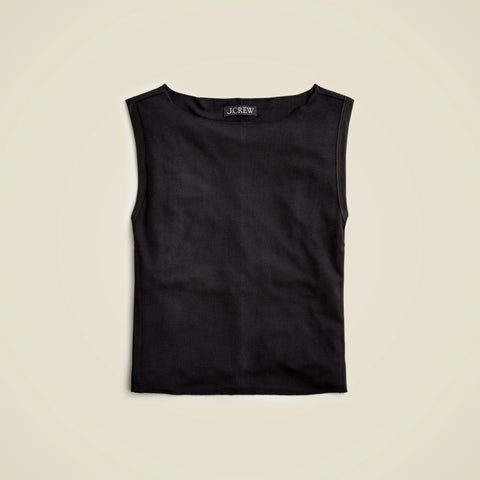 Refined rib shell tank top