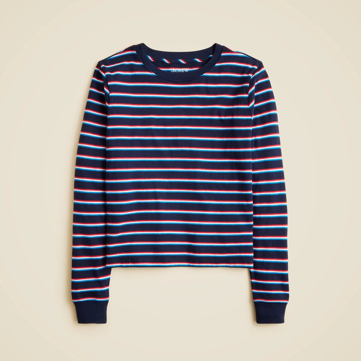 Vintage jersey long-sleeve T-shirt in stripe