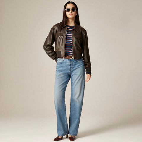 Vintage jersey long-sleeve T-shirt in stripe