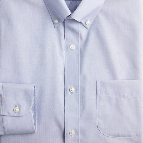 Slim Bowery wrinkle-free dress shirt with button-down collar